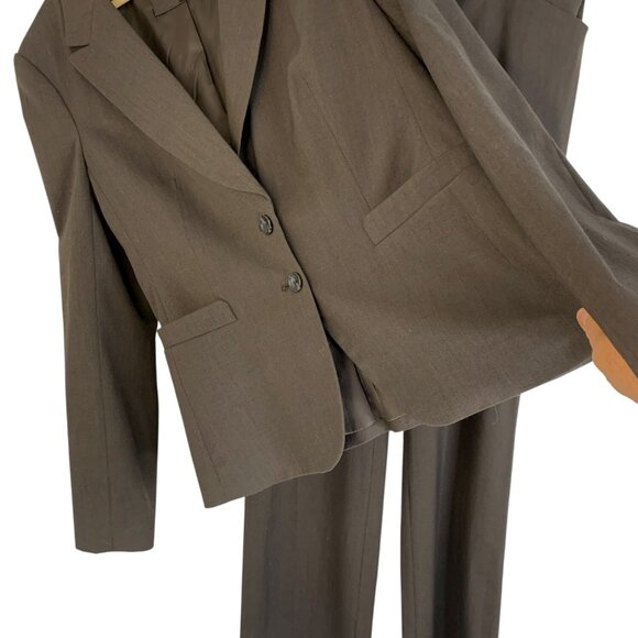 The Limited Womens Brown 2-Piece Pant Suit Set Size 12 - Picture 3 of 14